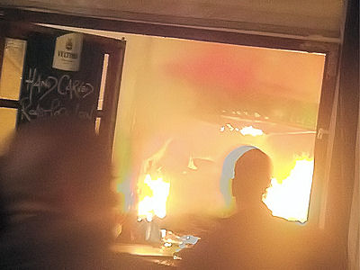 Andrew Nutter catches the fire at the Manchester Food & Drink Festival