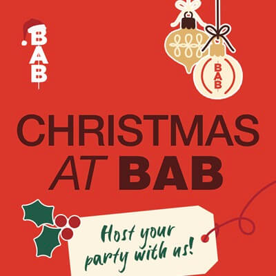 Christmas 2024 Offers Restaurants in Manchester - BAB Bar